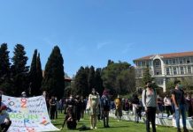 Boğaziçi direnişi 100’üncü gününde: Öğrenciler ve akademisyenler hep birlikte rektörlüğe sırt döndü