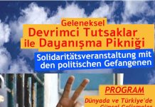 Devrimci Tutsaklar İle Dayanışma Pikniğinde Buluşalım!
