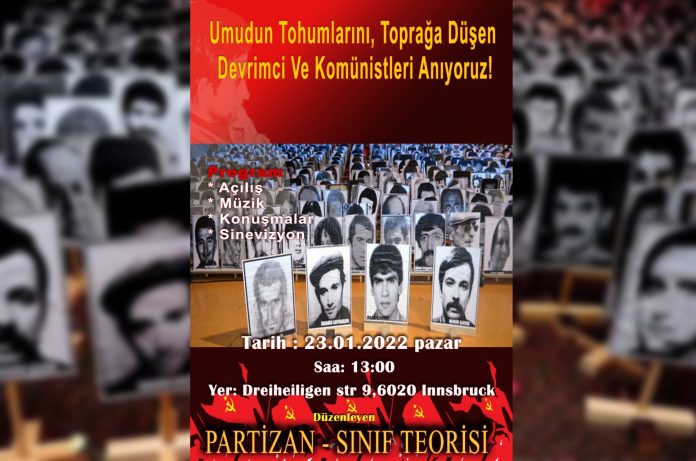 Partizan ve Sınıf Teorisi’nden ortak anma