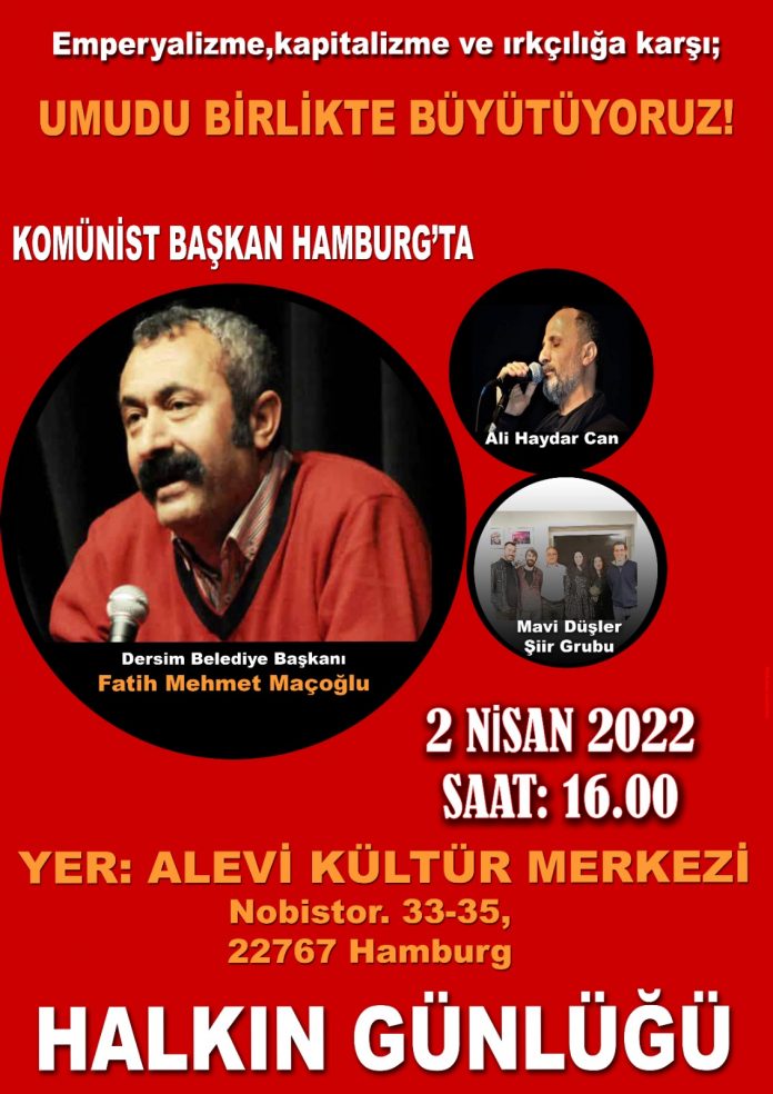 Emperyalizme, Kapitalizme Ve Irkçılığa Karşı Umudu Birlikte Büyütüyoruz, Gecesinde Buluşalım!