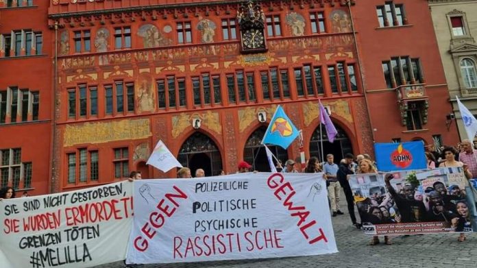 İsviçre’de göçmen katliamları protesto edildi