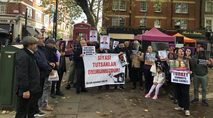 Britanya DGB’den Uluslarası Af Örgütü önünde basın açıklaması!