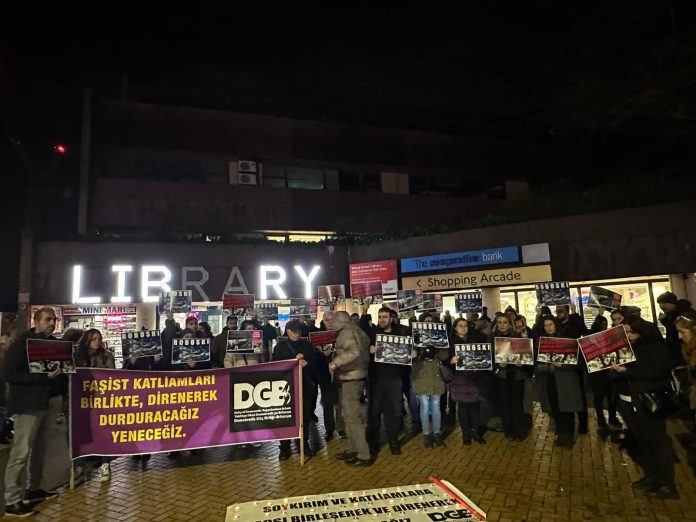 Londra’da Katliamlar protesto edildi