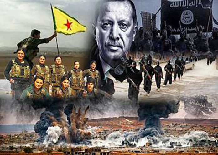 Güney ve Rojava Kürdistan’ı İşgali, “T.C.” nin Kürt Ulusuna Uyguladığı Haksız Savaş Konseptidir!